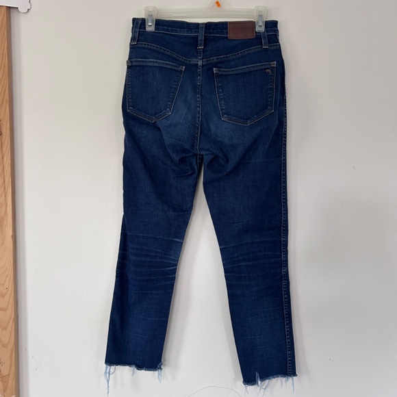 🍂High Riser Skinny Fray Crop Jeans - Picture 6 of 14